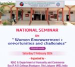 National Seminar on Women Empowerment: Opportunities and Challenge